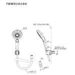 Bộ sen tắm nóng lạnh TOTO TBS03302V TBW01010A (3 chế độ) - Ảnh 5