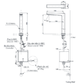 Vòi lavabo cảm ứng TOTO TLE25008V - Ảnh 2