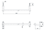 Thanh vắt khăn đơn TOTO TS113A2V2 - Ảnh 2