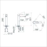 Vòi chậu cao một lỗ VG125 - Ảnh 6
