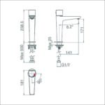 Vòi chậu cao một lỗ VG136.1 - Ảnh 22