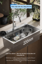 Chậu rửa bát 1 hố Camilla CMC-R30 - Ảnh 13