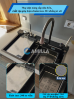 Chậu rửa bát 1 hố thông minh 5 phím Camilla CMC-R5P  - Ảnh 10