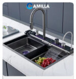 Chậu rửa bát 1 hố thông minh 7 phím Camilla CMC-R7P