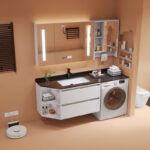 Tủ chậu lavabo nhựa PVC cao cấp: CMT-G93T - Ảnh 3