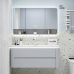 Tủ chậu lavabo nhựa PVC cao cấp: CMT-B76X