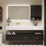 Tủ chậu lavabo nhựa PVC cao cấp: CMT-D22-2T